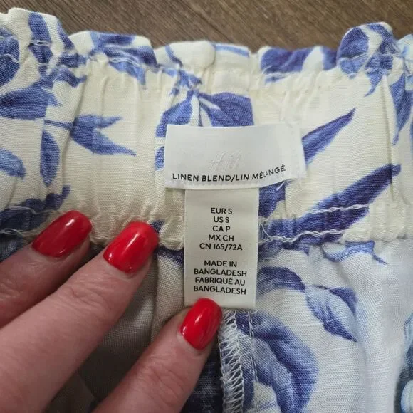 H&M Linen blend shorts size S - Picture 4 of 8